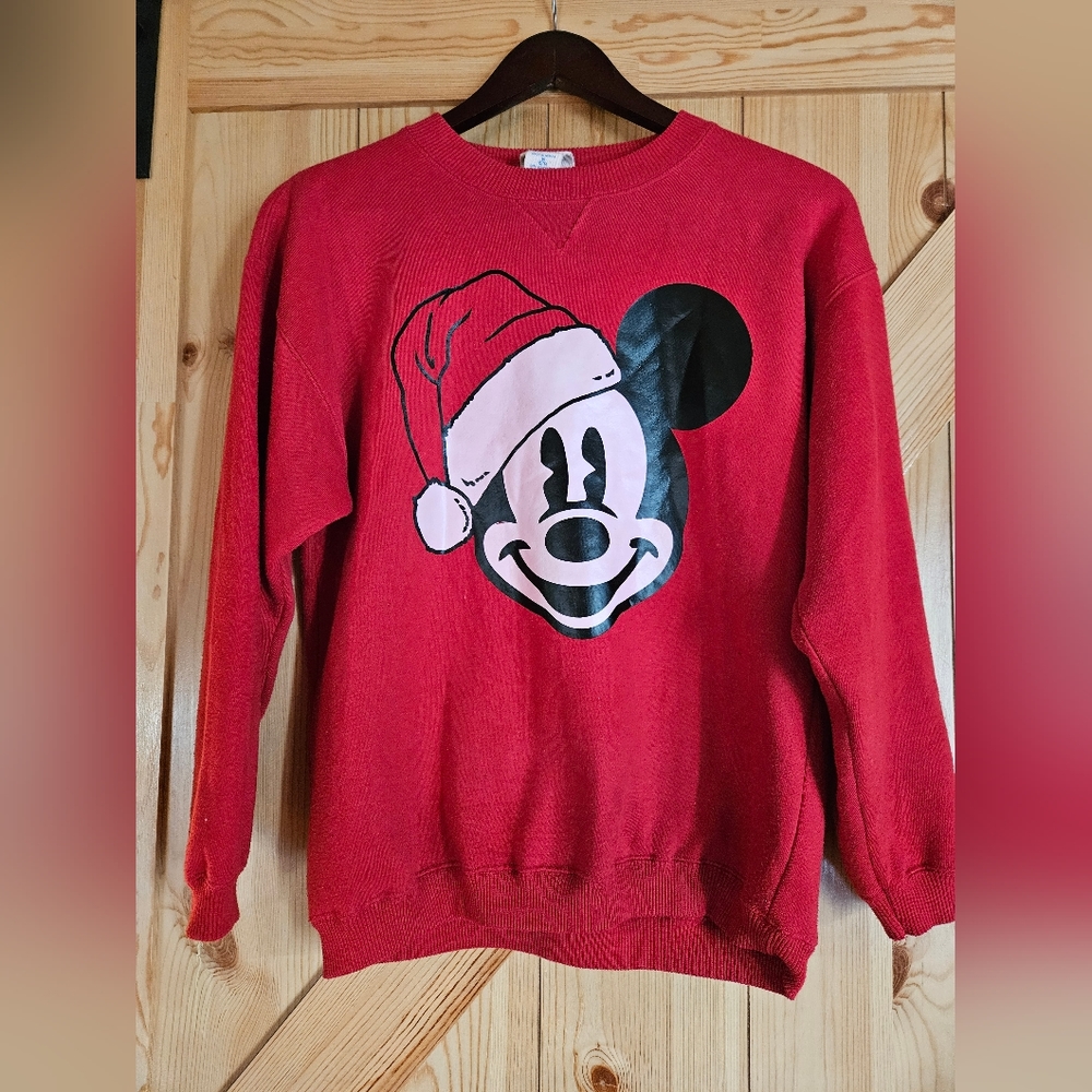 Vintage Mickey Mouse Santa Sweater